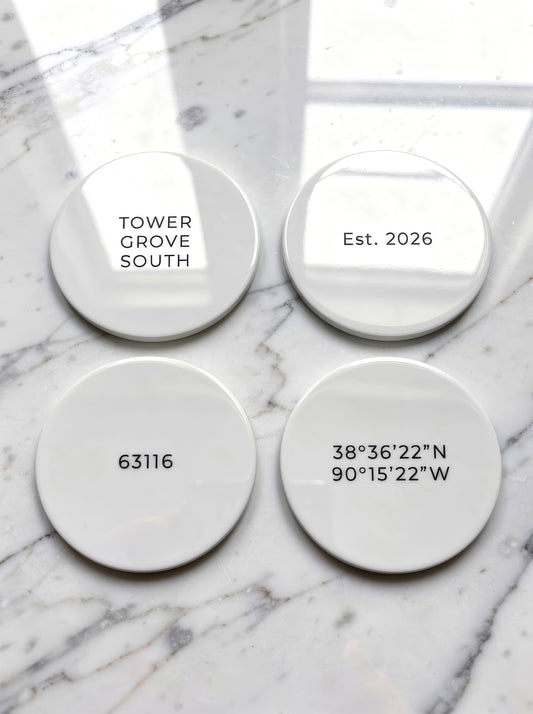 Heritage Round Ceramic Coasters