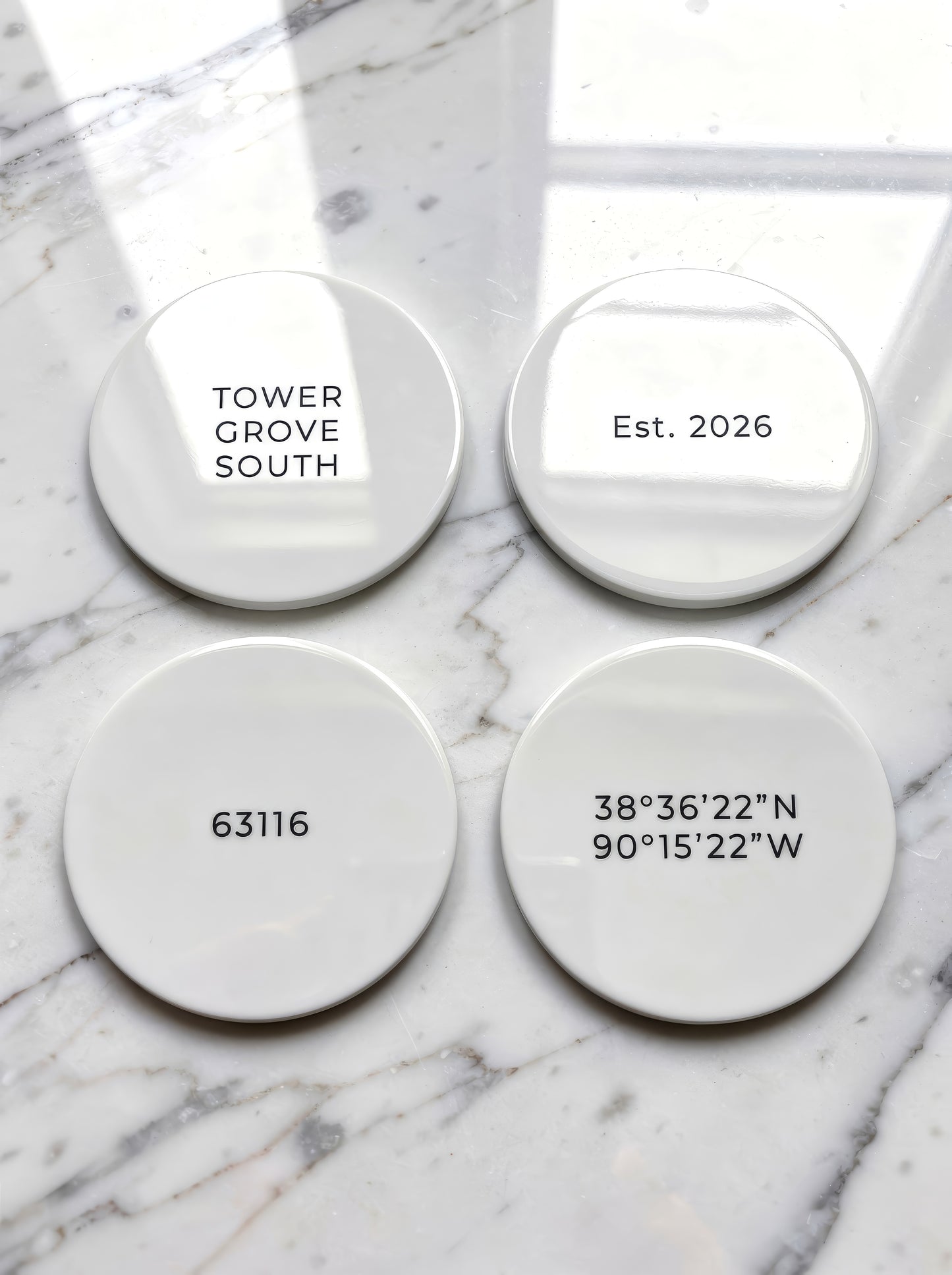 Heritage Round Ceramic Coasters