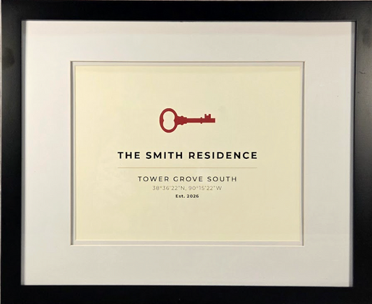 Heritage 11" x 14" RedKey Print (with mat in 16" x 20" frame)