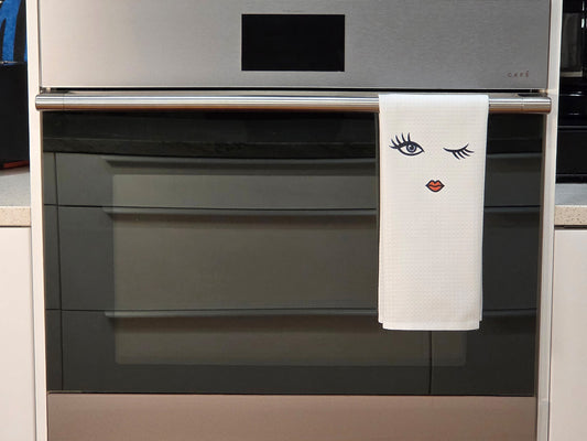 Iris Series Waffle Kitchen Towel